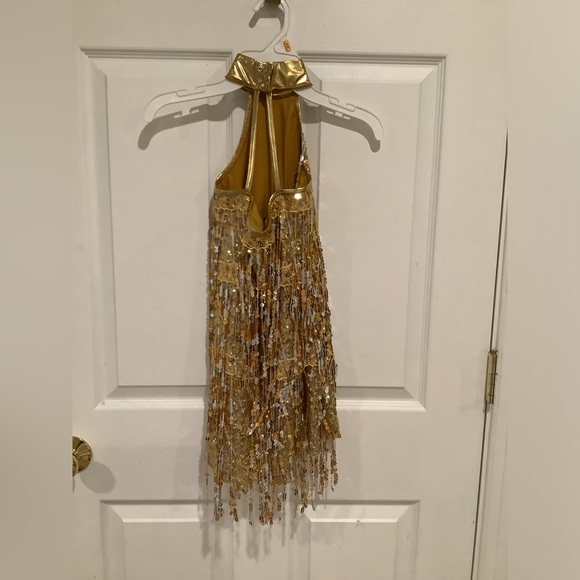 Weissman gold sequin fringe “eras inspired” costume - Picture 2 of 2